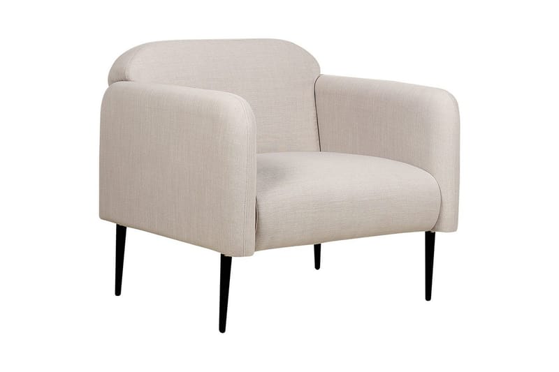 Fåtölj Stouby - Taupe, svart - Möbler - Stolar & fåtöljer - Fåt�ölj