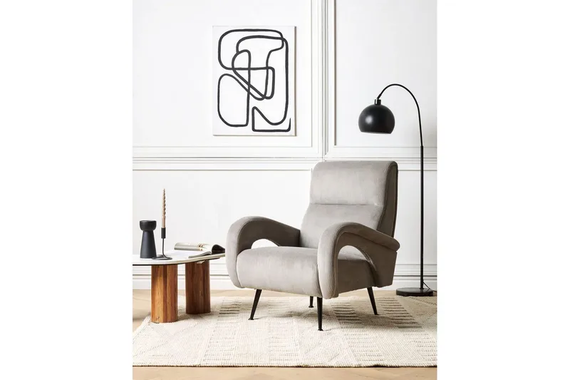 Fåtölj Svalov - Grå - Möbler - Stolar & fåtöljer - Fåtölj