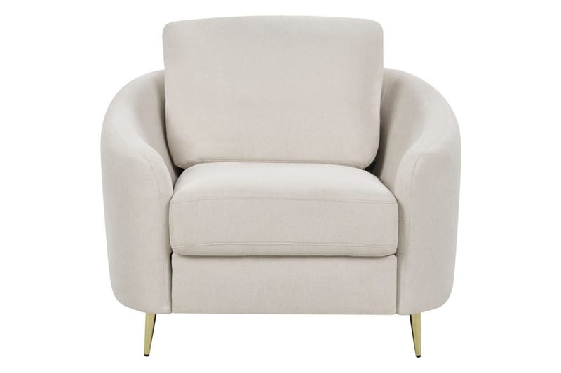 Fåtölj Trosa - Beige, guld - Möbler - Stolar & fåtöljer - Fåtölj