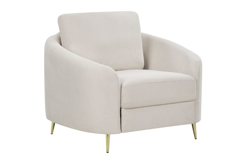 Fåtölj Trosa - Beige, guld - Möbler - Stolar & fåtöljer - Fåtölj