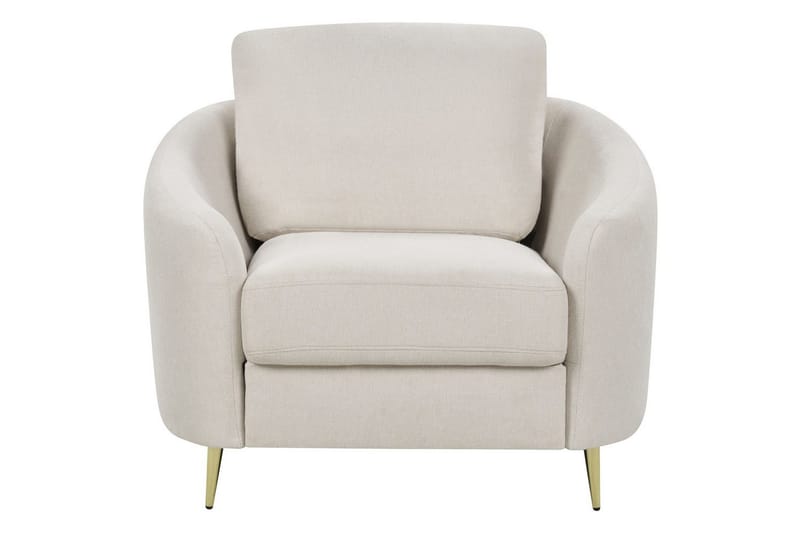 Fåtölj Trosa - Beige, guld - Möbler - Stolar & fåtöljer - Fåtölj