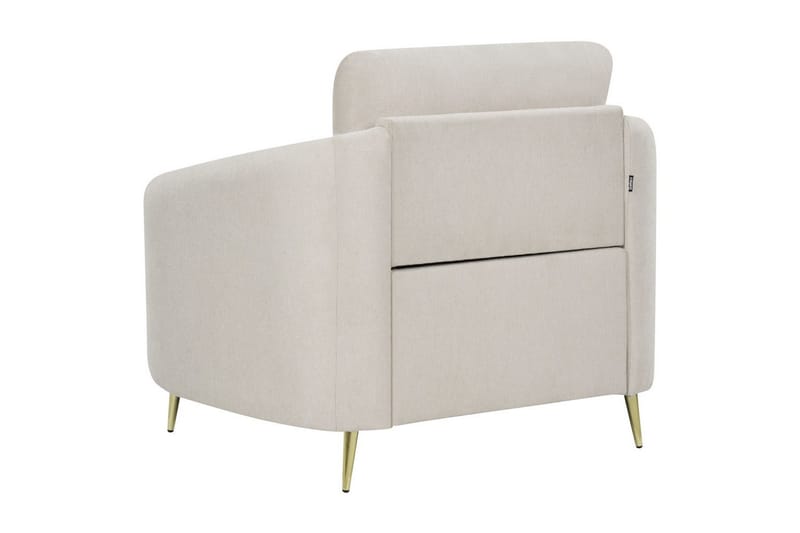 Fåtölj Trosa - Beige, guld - Möbler - Stolar & fåtöljer - Fåtölj