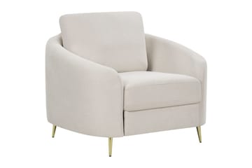 Fåtölj Trosa - Beige/guld - Möbler - Stolar & fåtöljer - Fåtölj