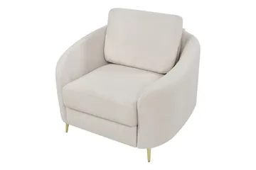 Fåtölj Trosa - Beige/guld - Möbler - Stolar & fåtöljer - Fåtölj