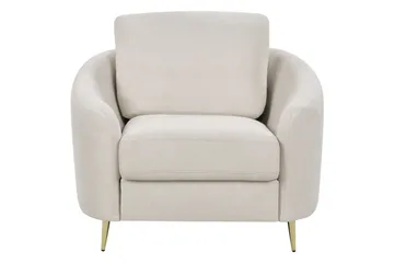 Fåtölj Trosa - Beige/guld - Möbler - Stolar & fåtöljer - Fåtölj