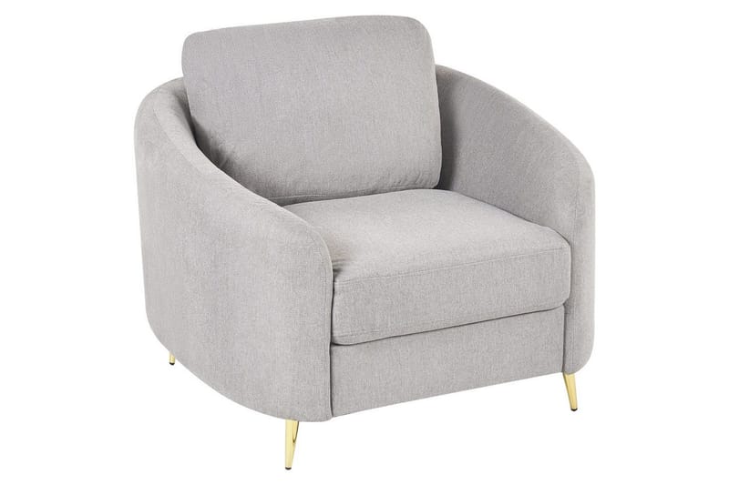 Fåtölj Trosa - Grå, guld - Möbler - Stolar & fåtöljer - Fåtölj