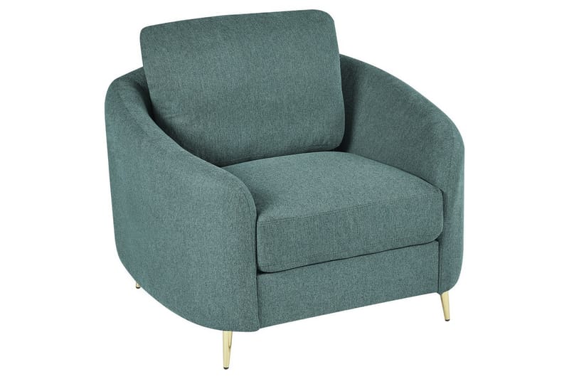 Fåtölj Trosa - Grönt, guld - Möbler - Stolar & fåtöljer - Fåtölj