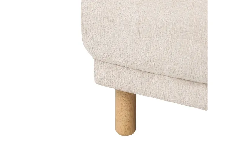 Fåtölj Tuve - Beige, ljust trä/Bouclé - Möbler - Stolar & fåtöljer - Fåtölj