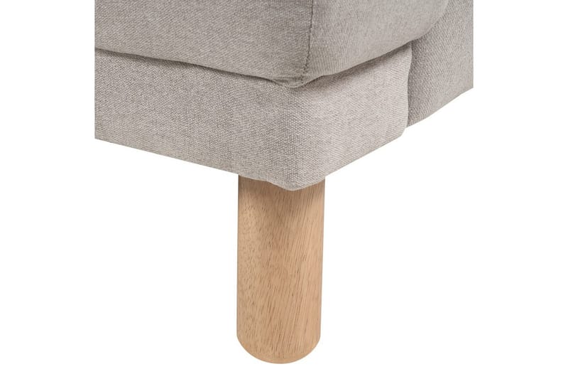 Fåtölj Tuve - Taupe, ljust trä/Polyester - Möbler - Stolar & fåtöljer - Fåtölj