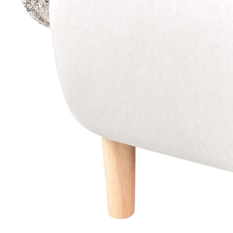 Fåtölj Umea - Beige, ljust trä - Möbler - Stolar & fåtöljer - Fåtölj