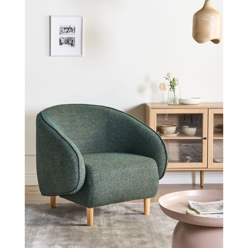 Fåtölj Umea - Grönt, ljust trä - Möbler - Stolar & fåtöljer - Fåtölj