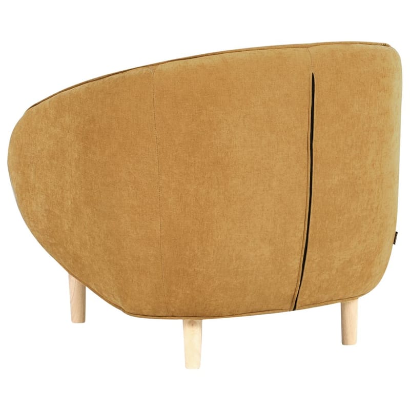 Fåtölj Umea - Gult, ljust trä - Möbler - Stolar & fåtöljer - Fåtölj