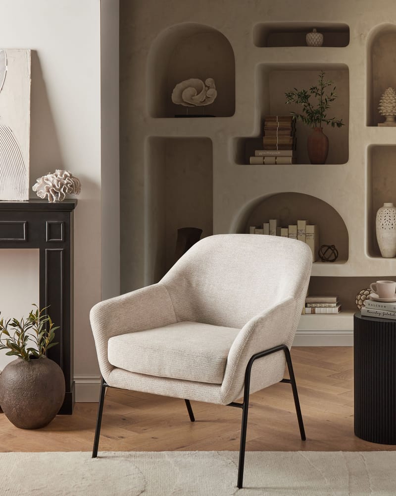Fåtölj Veddige - Beige - Möbler - Stolar & fåtöljer - Fåtölj