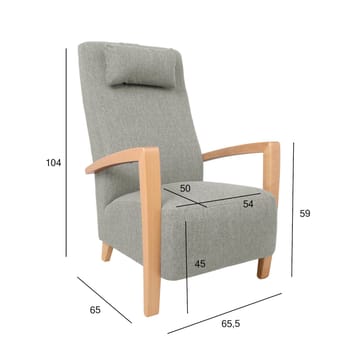 Fåtölj Venla 100x40xh115 cm - beige - Möbler - Stolar & fåtöljer - Fåtölj