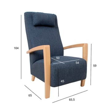 Fåtölj Venla 150x40xh80 cm - blågrå - Möbler - Stolar & fåtöljer - Fåtölj