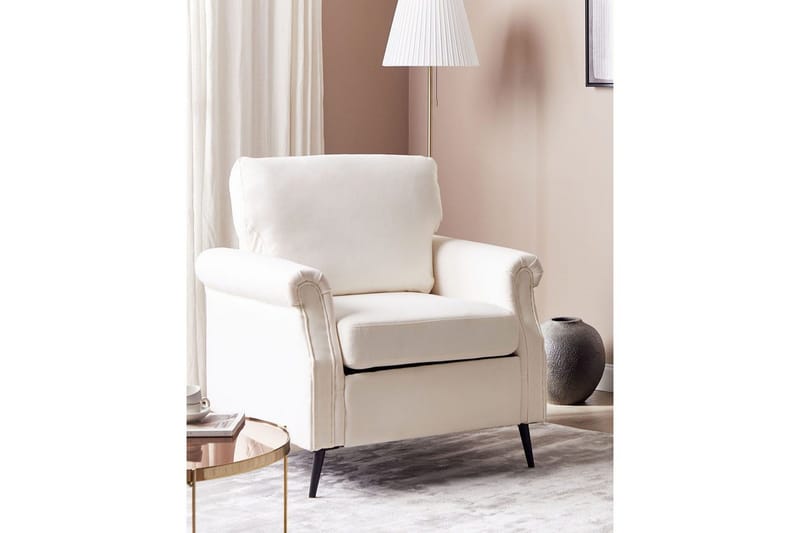 Fåtölj Vietas - Vit, ljust trä - Möbler - Stolar & fåtöljer - Fåtölj