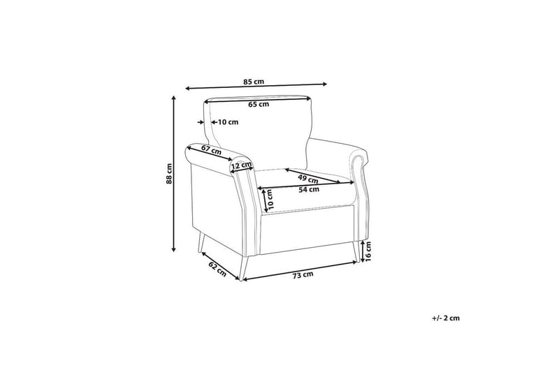 Fåtölj Vietas - Vit, ljust trä - Möbler - Stolar & fåtöljer - Fåtölj