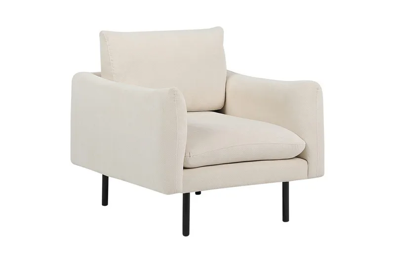 Fåtölj Vinterbro, Beige, svart/Polyester