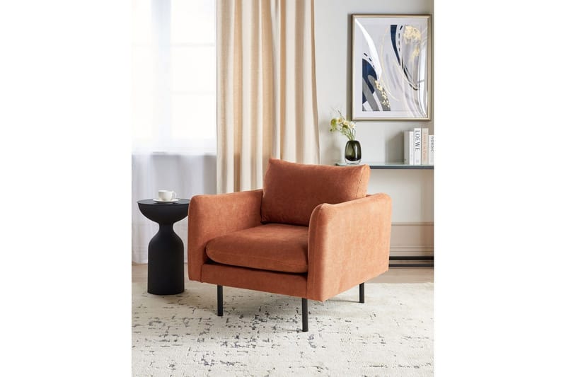 Fåtölj Vinterbro - Brun, Svart/Chenille - Möbler - Stolar & fåtöljer - Fåtölj