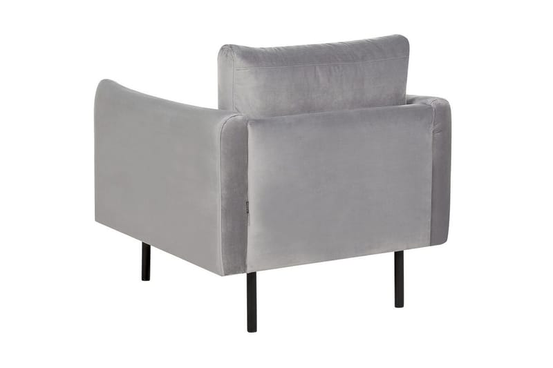 Fåtölj Vinterbro - Grå, svart/Sammet - Möbler - Stolar & fåtöljer - Fåtölj