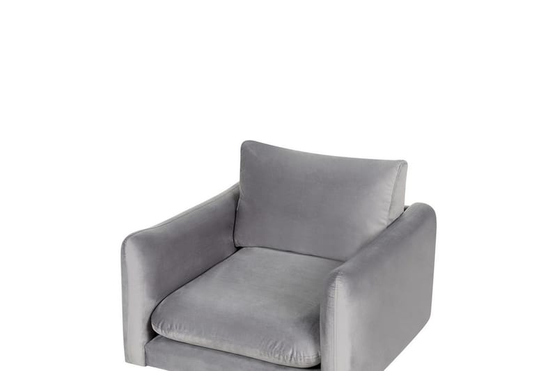 Fåtölj Vinterbro - Grå, svart/Sammet - Möbler - Stolar & fåtöljer - Fåtölj