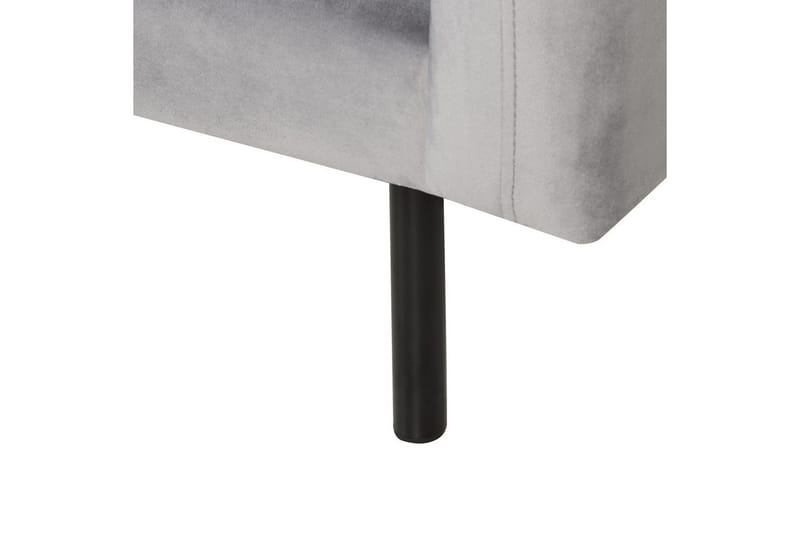 Fåtölj Vinterbro - Grå, svart/Sammet - Möbler - Stolar & fåtöljer - Fåtölj