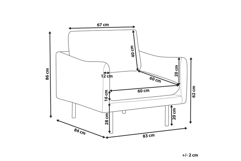 Fåtölj Vinterbro - Grön, Svart/Polyester - Möbler - Stolar & fåtöljer - Fåtölj