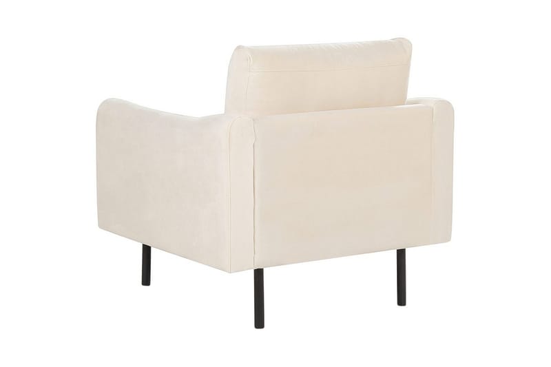 Fåtölj Vinterbro - Ljusbeige, svart/Sammet - Möbler - Stolar & fåtöljer - Fåtölj