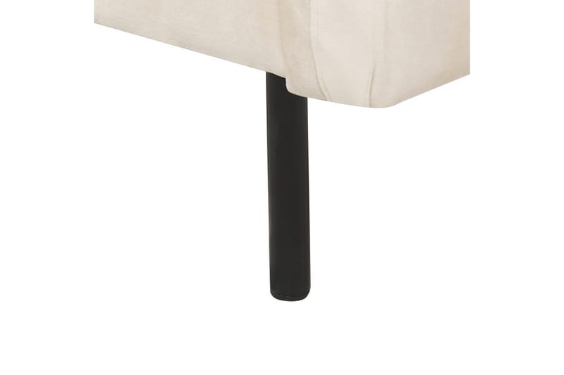 Fåtölj Vinterbro - Ljusbeige, svart/Sammet - Möbler - Stolar & fåtöljer - Fåtölj