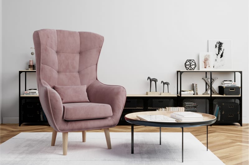 Arti Öronlappsfåtölj - Rosa - Möbler - Stolar & fåtöljer - Fåtölj - Öronlappsfåtölj