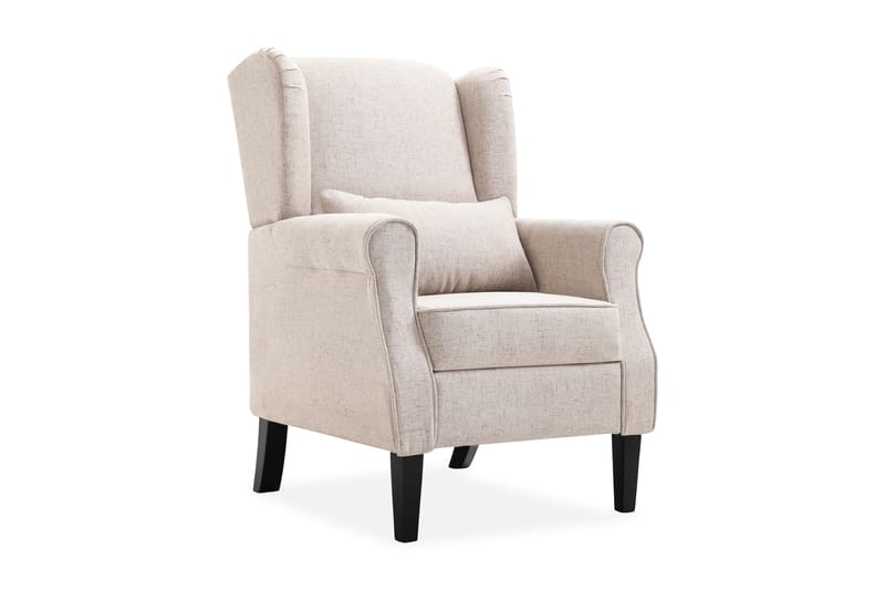 Fåtölj beige tyg - Beige - Möbler - Stolar & fåtöljer - Fåtölj - Öronlappsfåtölj