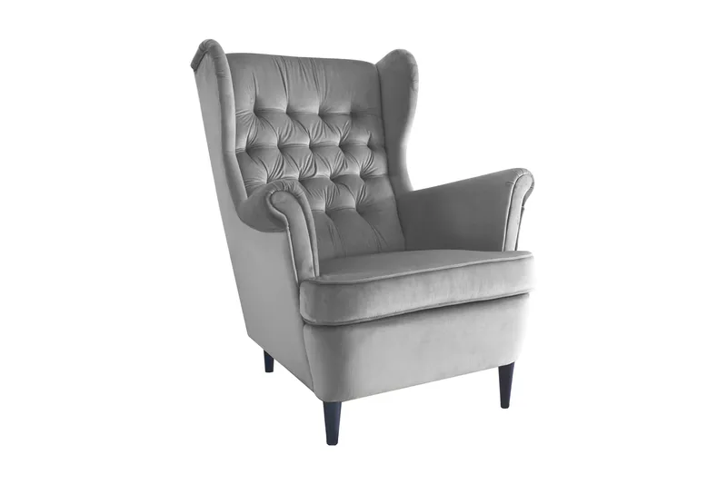 Harryda Öronlappsfåtölj, Grå