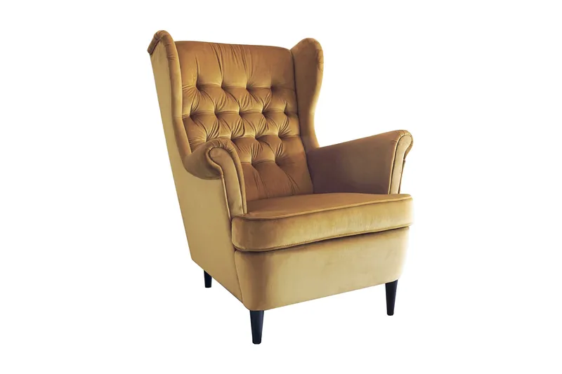 Harryda Öronlappsfåtölj, Gul