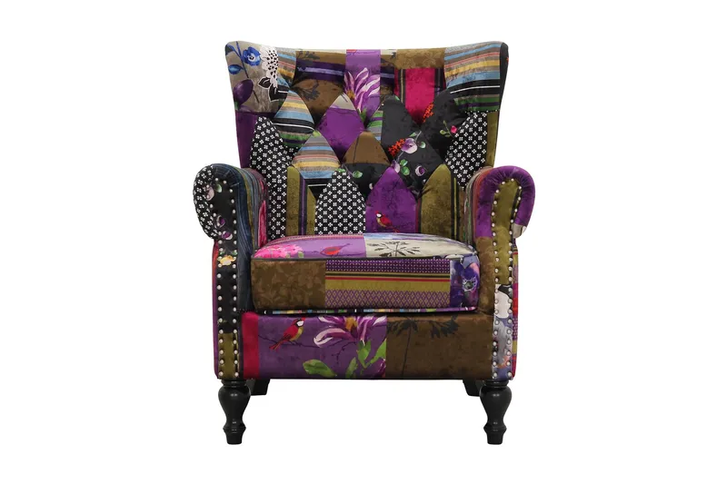 London Öronlappsfåtölj - Tyg mönstrat - Möbler - Stolar & fåtöljer - Fåtölj - Öronlappsfåtölj