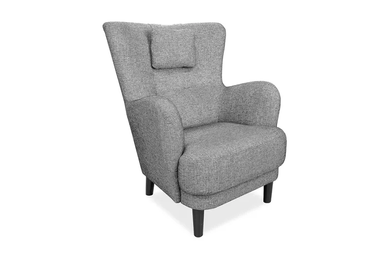 Omega Fåtölj - Ljusgrå - Möbler - Stolar & fåtöljer - Fåtölj - Öronlappsfåtölj