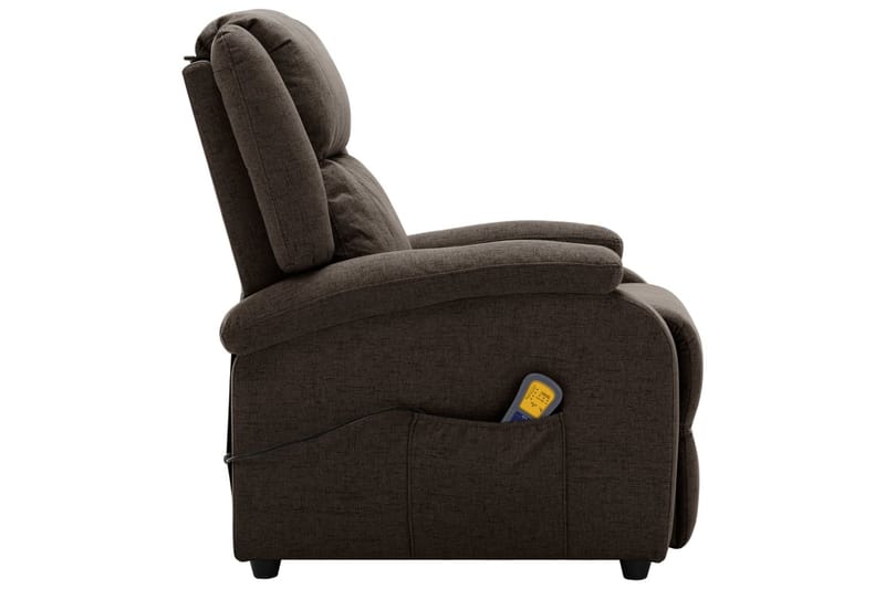 Öronlappsfåtölj recliner mörkbrun tyg - Mörkbrun - Möbler - Stolar & fåtöljer - Fåtölj - Biofåtölj & reclinerfåtölj