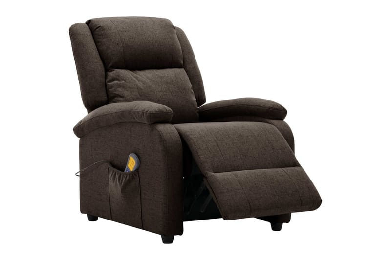 Öronlappsfåtölj recliner mörkbrun tyg - Mörkbrun - Möbler - Stolar & fåtöljer - Fåtölj - Biofåtölj & reclinerfåtölj