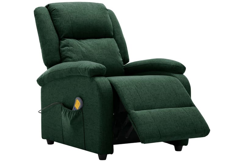 Öronlappsfåtölj recliner mörkgrön tyg - Mörkgrön - Möbler - Stolar & fåtöljer - Fåtölj - Öronlappsfåtölj