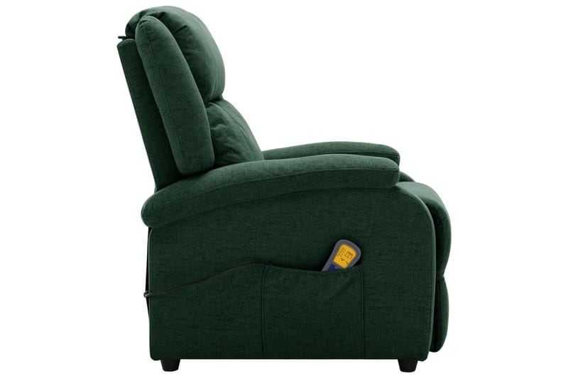 Öronlappsfåtölj recliner mörkgrön tyg - Mörkgrön - Möbler - Stolar & fåtöljer - Fåtölj - Öronlappsfåtölj