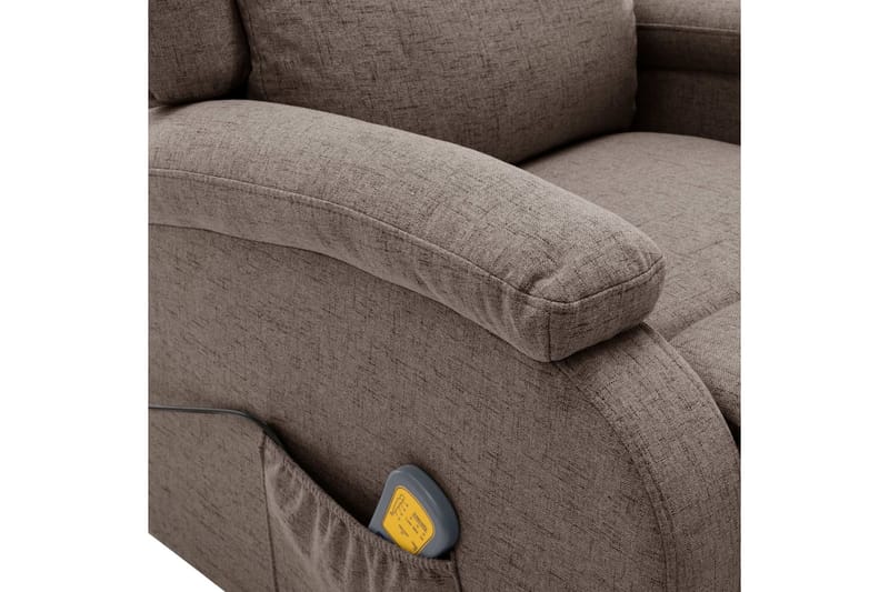 Öronlappsfåtölj recliner taupe tyg - Taupe - Möbler - Stolar & fåtöljer - Fåtölj - Biofåtölj & reclinerfåtölj