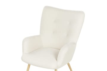 Öronlappsfåtölj Vejle - Beige, svart - Möbler - Stolar & fåtöljer - Fåtölj - Öronlappsfåtölj