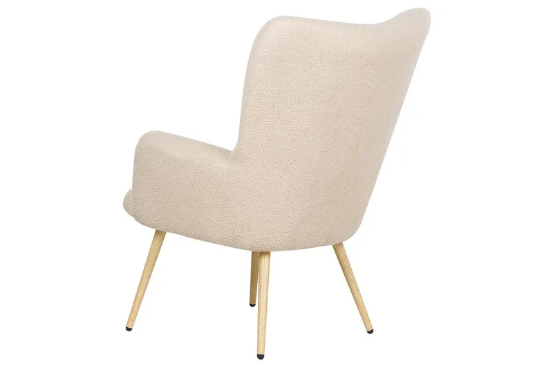 Öronlappsfåtölj Vejle - Rosa, mörkt trä - Möbler - Stolar & fåtöljer - Fåtölj - Öronlappsfåtölj