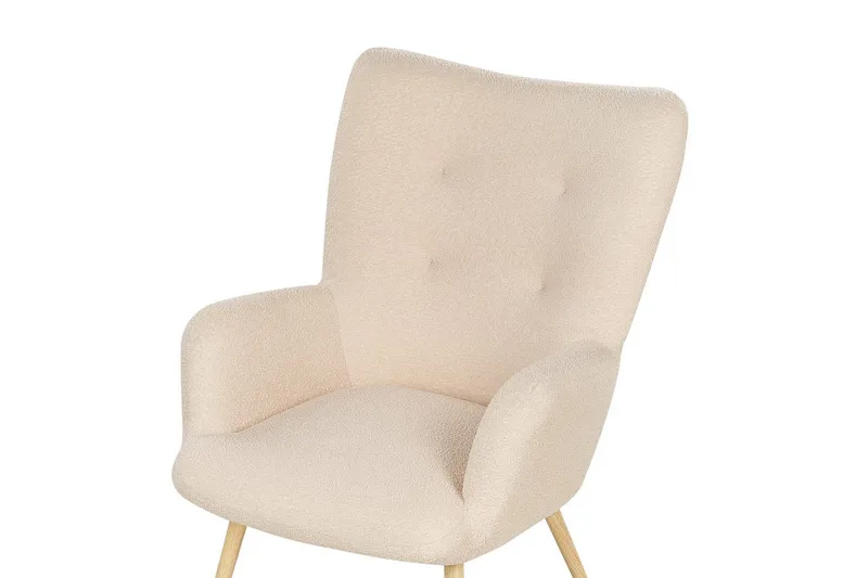 Öronlappsfåtölj Vejle - Rosa, mörkt trä - Möbler - Stolar & fåtöljer - Fåtölj - Öronlappsfåtölj