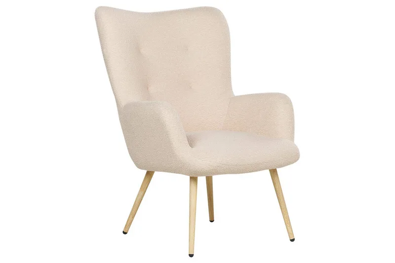 Öronlappsfåtölj Vejle - Rosa, mörkt trä - Möbler - Stolar & fåtöljer - Fåtölj - Öronlappsfåtölj