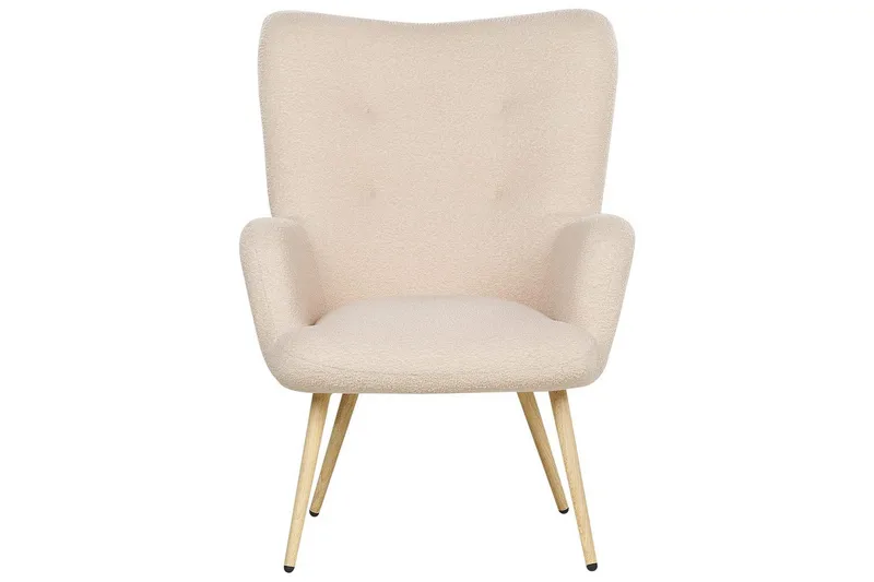 Öronlappsfåtölj Vejle - Rosa, mörkt trä - Möbler - Stolar & fåtöljer - Fåtölj - Öronlappsfåtölj