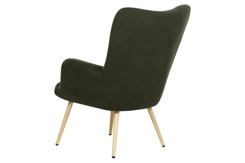 Öronlappsfåtölj Vejle - Vit, Svart - Möbler - Stolar & fåtöljer - Fåtölj - Öronlappsfåtölj