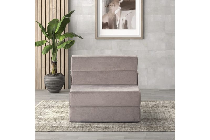 1-sits bäddsoffa Maroubridge Ljusgrå - Ljusgrå - Möbler - Stolar & fåtöljer - Fåtölj - Bäddfåtölj