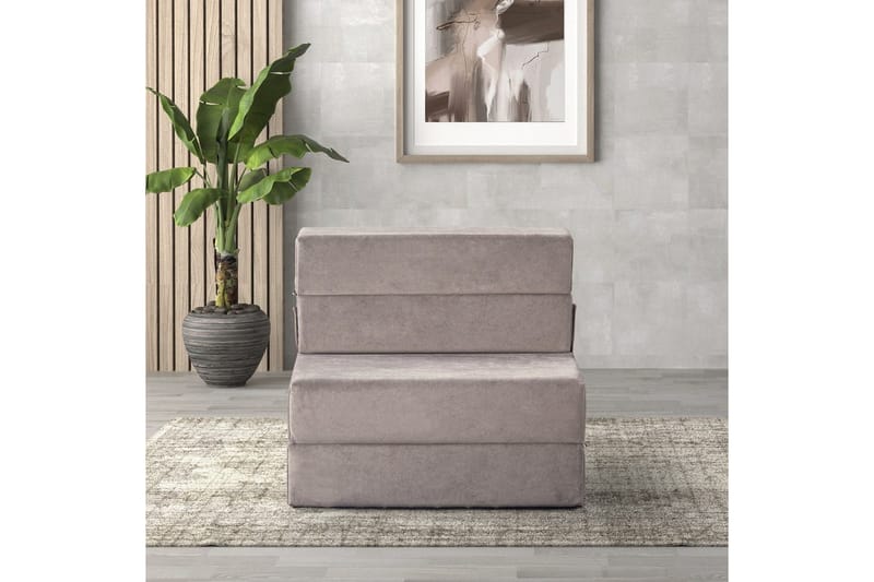 1-sits bäddsoffa Maroubridge Ljusgrå - Ljusgrå - Möbler - Stolar & fåtöljer - Fåtölj - Bäddfåtölj