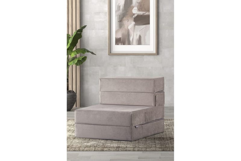 1-sits bäddsoffa Maroubridge Ljusgrå - Ljusgrå - Möbler - Stolar & fåtöljer - Fåtölj - Bäddfåtölj