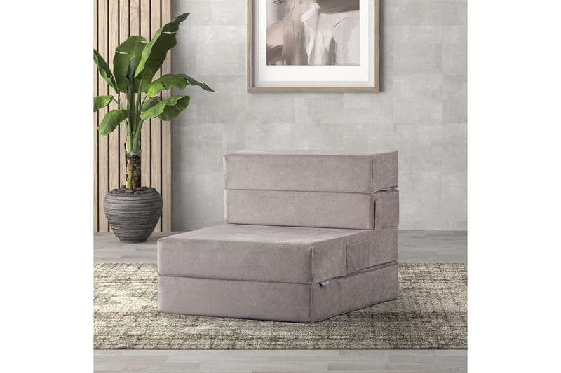 1-sits bäddsoffa Maroubridge Ljusgrå - Ljusgrå - Möbler - Stolar & fåtöljer - Fåtölj - Bäddfåtölj